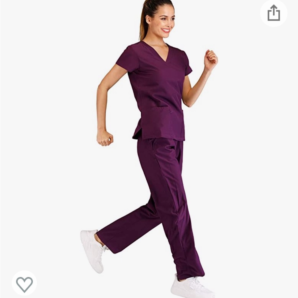 Burgundy/Deep Purple Scrub Set! size large